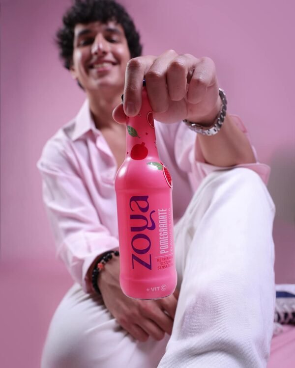 Zoya soft drink with Pomegranate flavor / Glass Bottle / 12*275 ml - Image 2