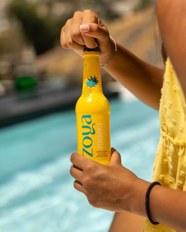 Zoya soft drink with Pineapple flavor / Glass Bottle / 12*275 ml - Image 2