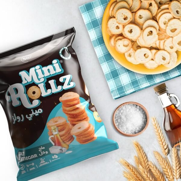 Mini Rolls Salt & Vinegar Flavored / Cellophane Bag / 24*35g - Image 2