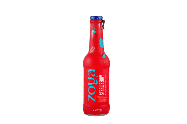 Zoya soft drink with Strawberry flavor / Glass Bottle / 12*275 ml