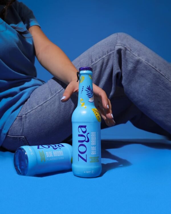 Zoya soft drink with Blue Hawaii flavor / Glass Bottle / 12*275 ml - Image 2