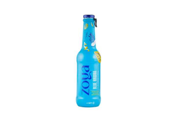 Zoya soft drink with Blue Hawaii flavor / Glass Bottle / 12*275 ml