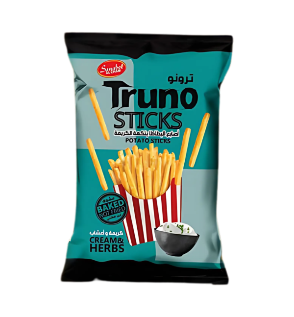 Truno Cream & Herbs Potato Sticks / Cellophane Bag / 12*65g
