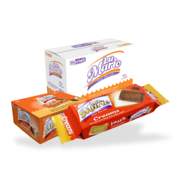 Mix Biscuits filled with Milk Cream / Cartoon Box / 4*18*105g