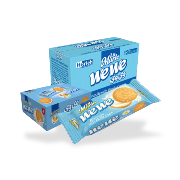 Milk Biscuits filled with Vanilla Cream